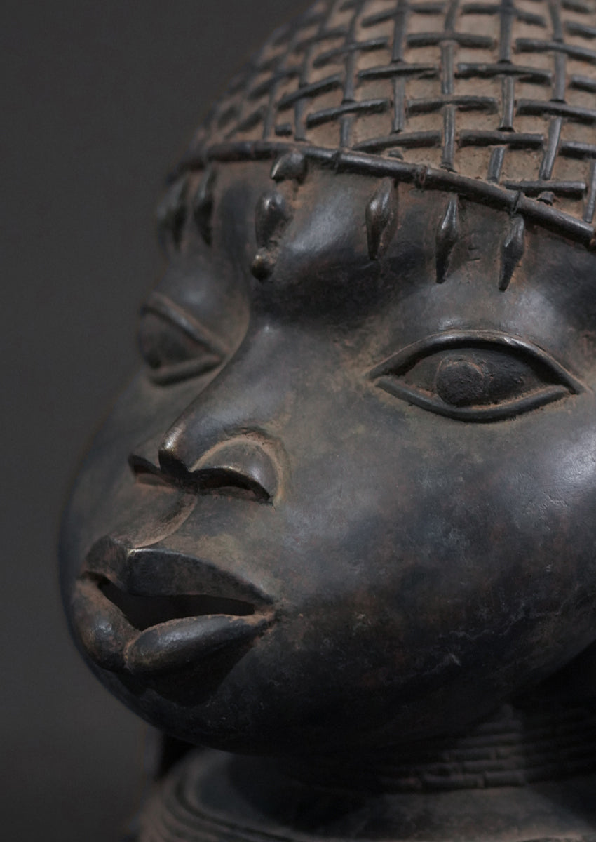 A male or female Benin Bronze head