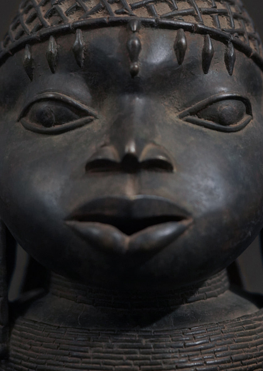 A male or female Benin Bronze head