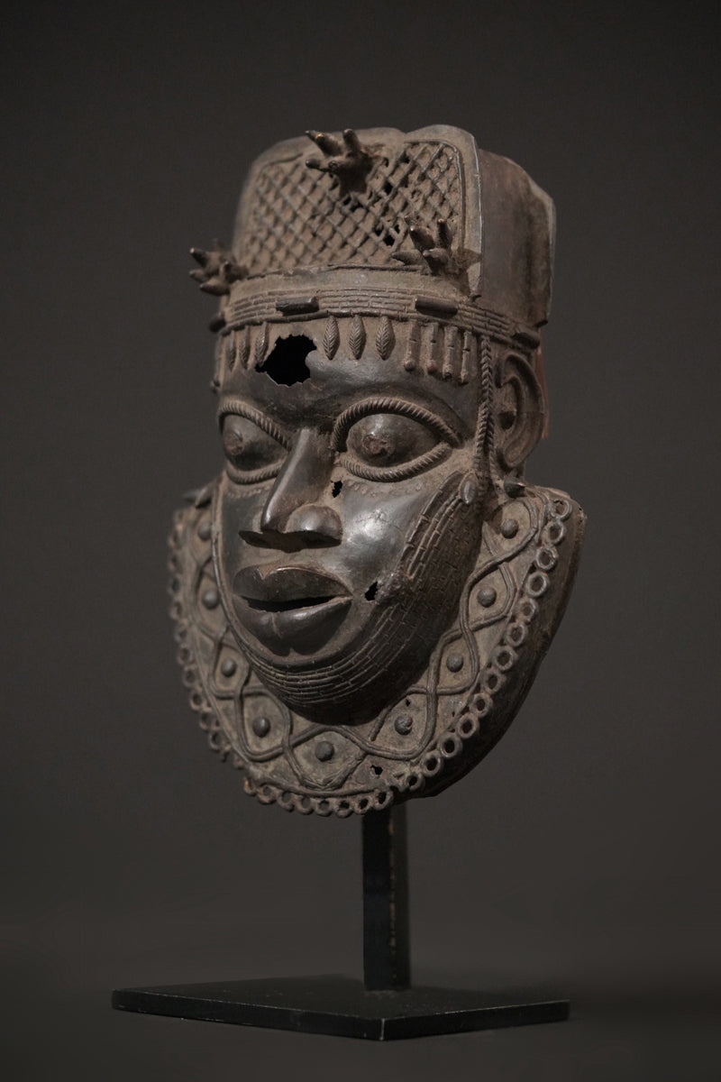 A Benin Bronze in the shape