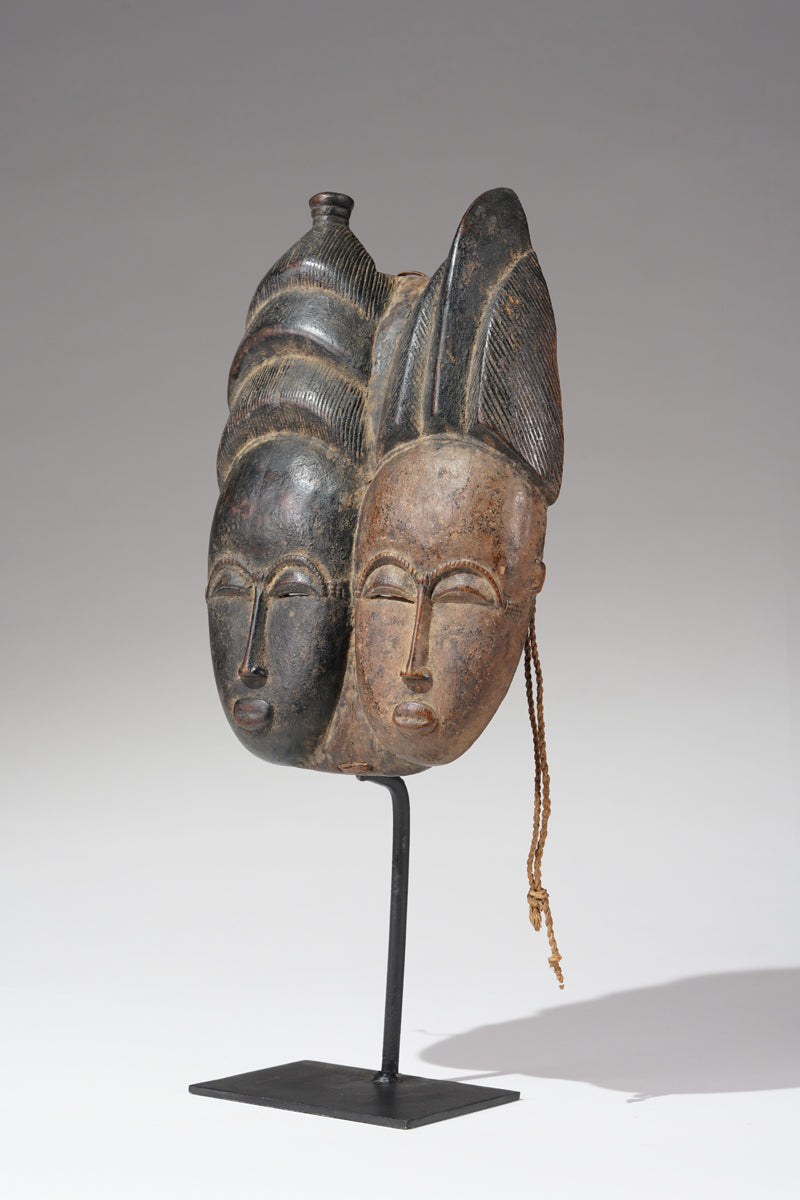 A double-head Baule mask