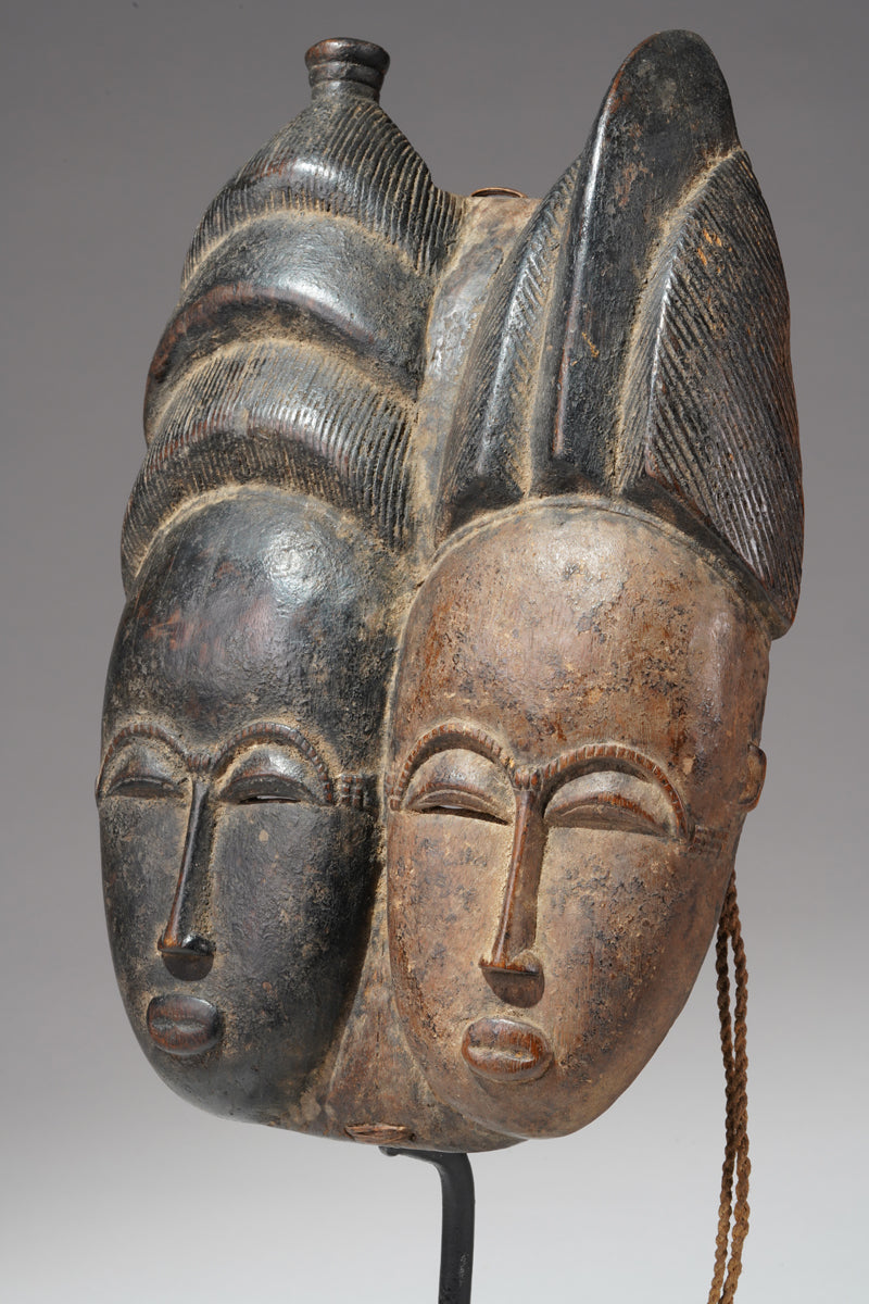 A double-head Baule mask