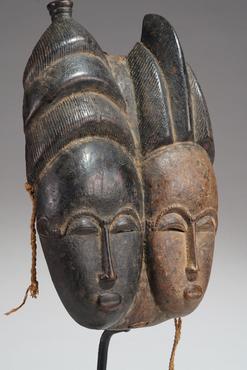 A double-head Baule mask