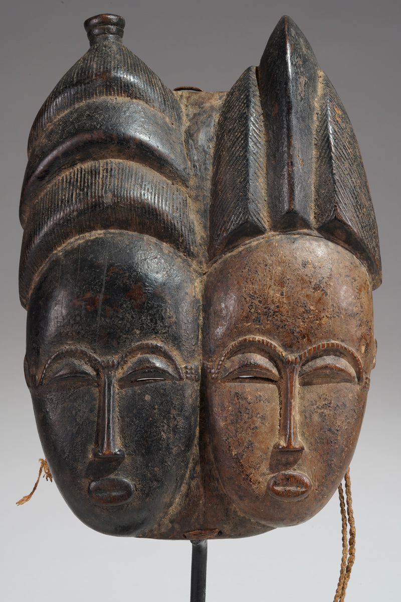 A double-head Baule mask