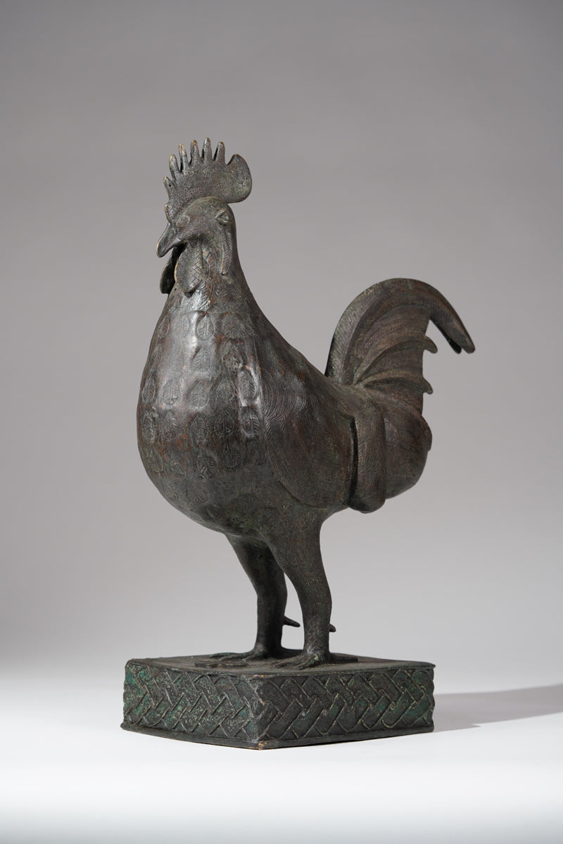 A brass rooster