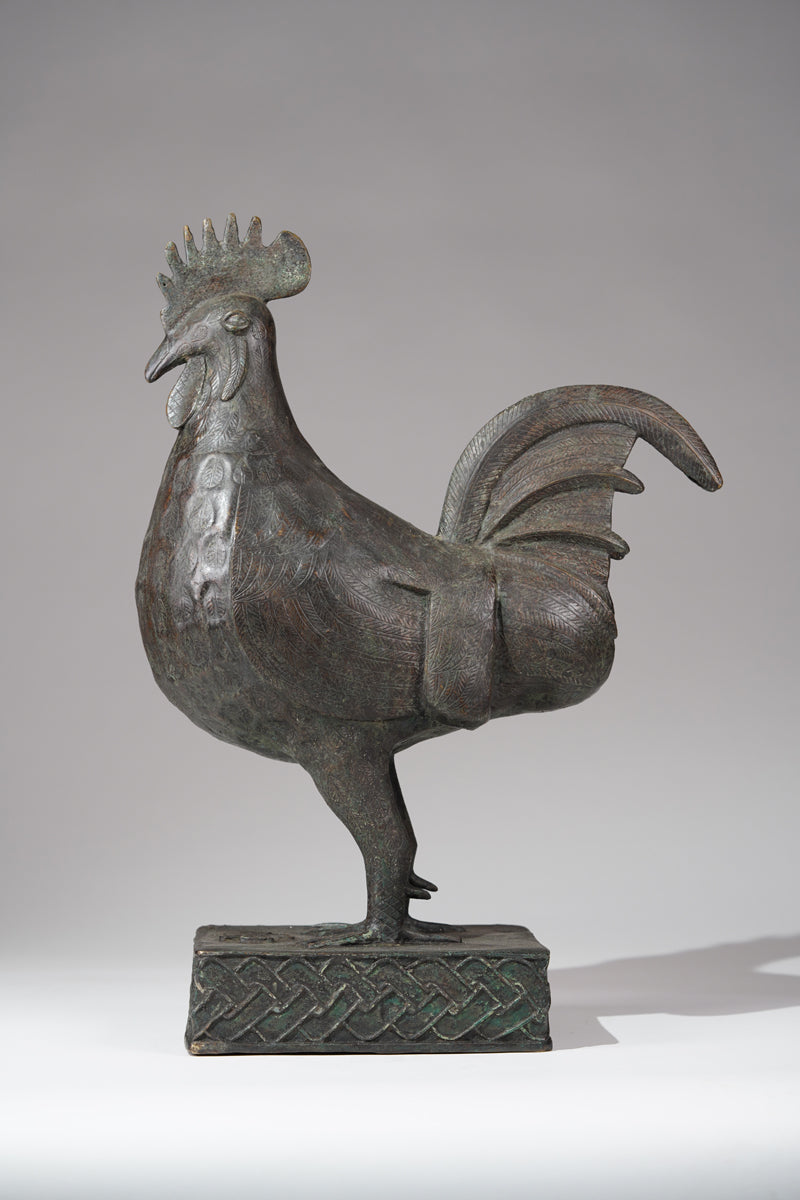 A brass rooster