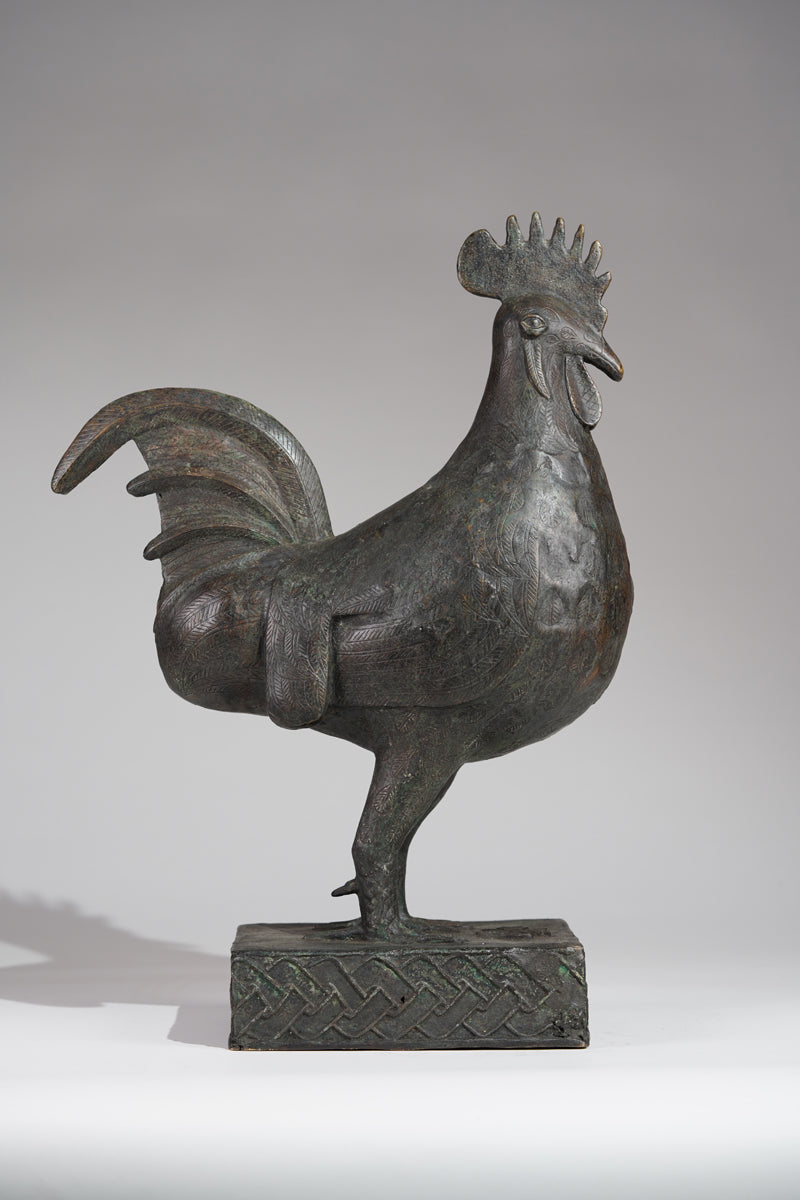 A brass rooster