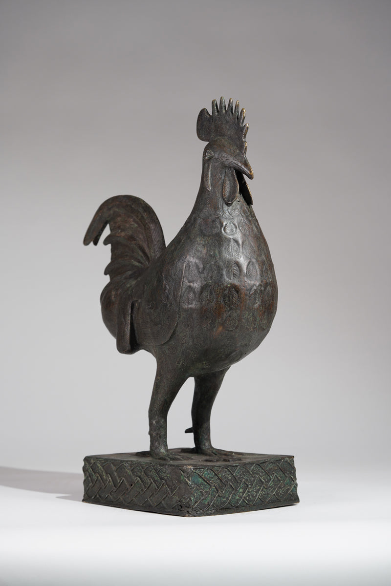 A brass rooster