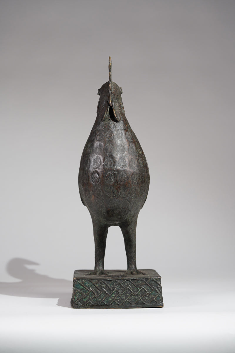 A brass rooster