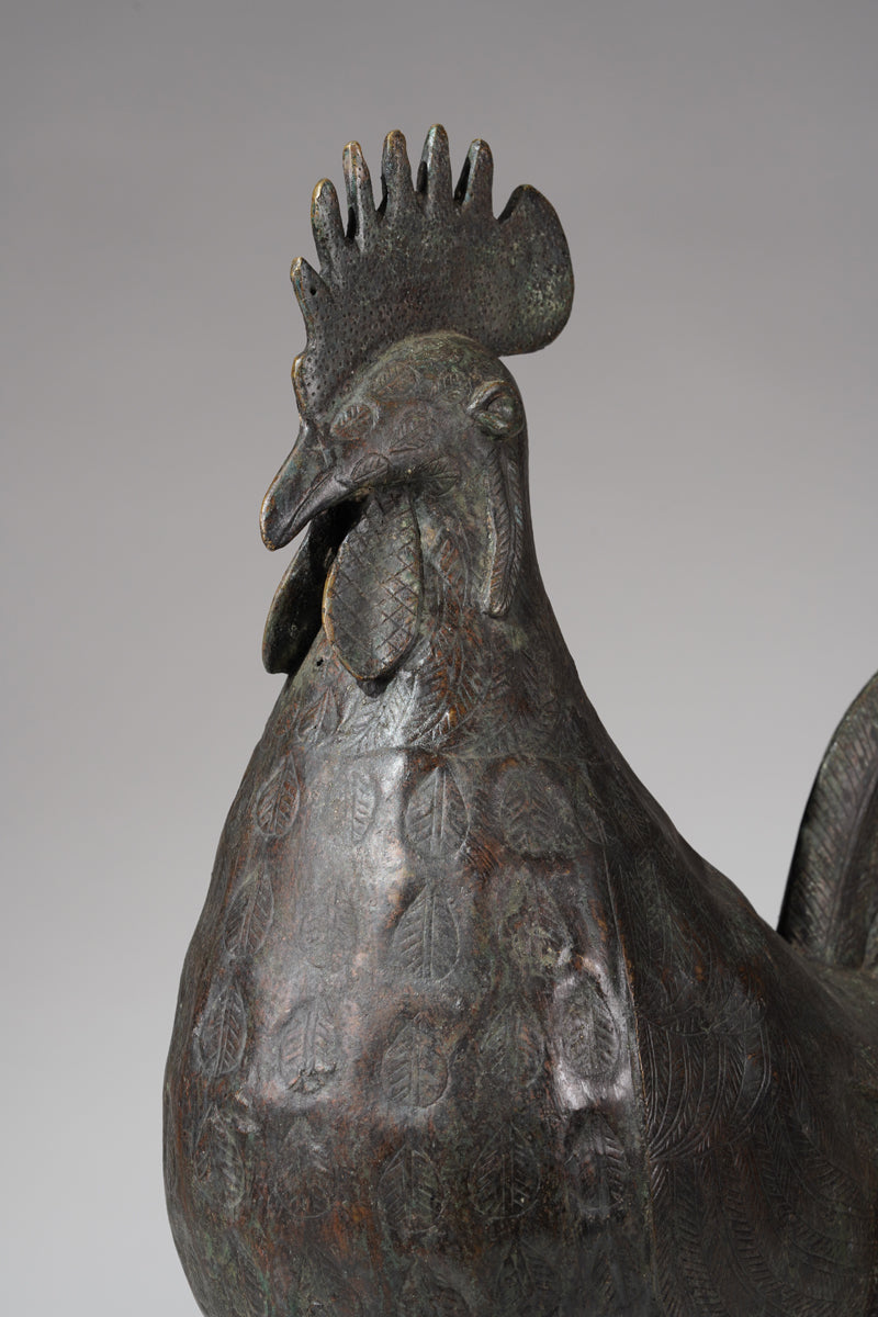 A brass rooster