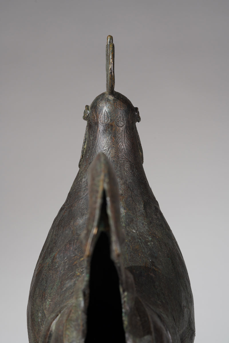 A brass rooster