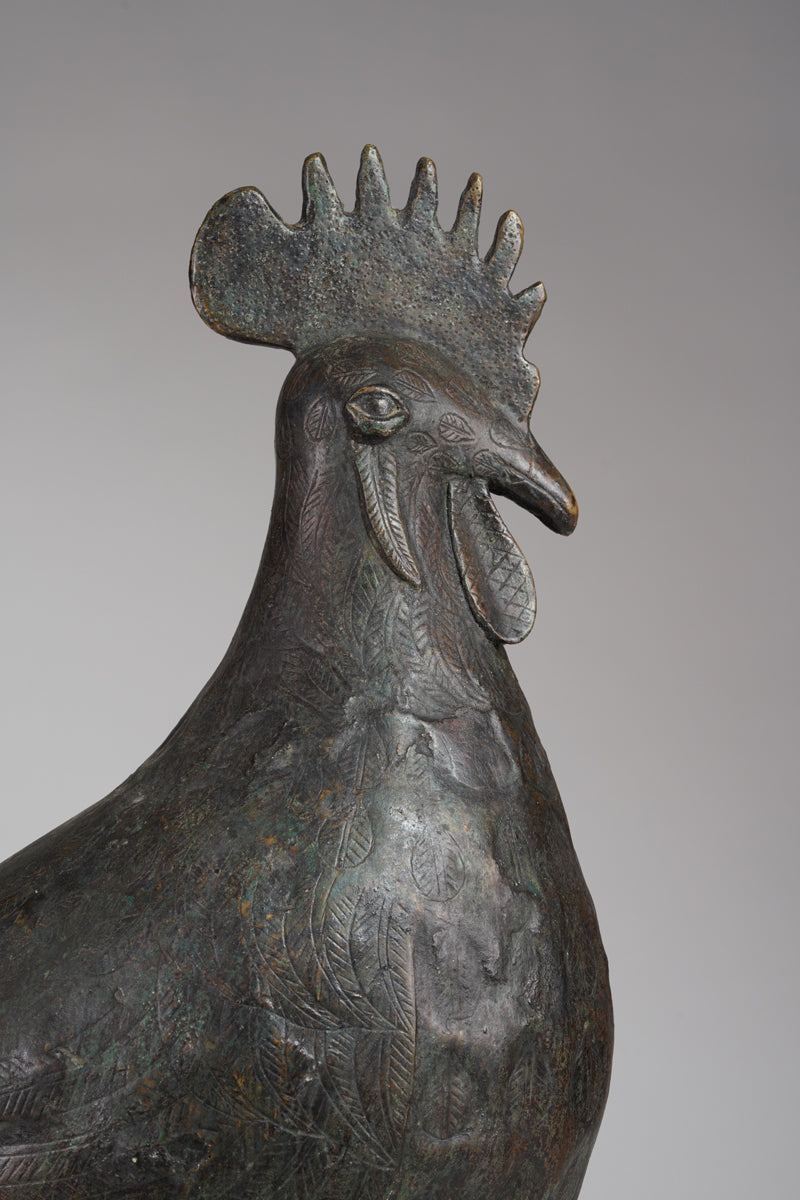 A brass rooster