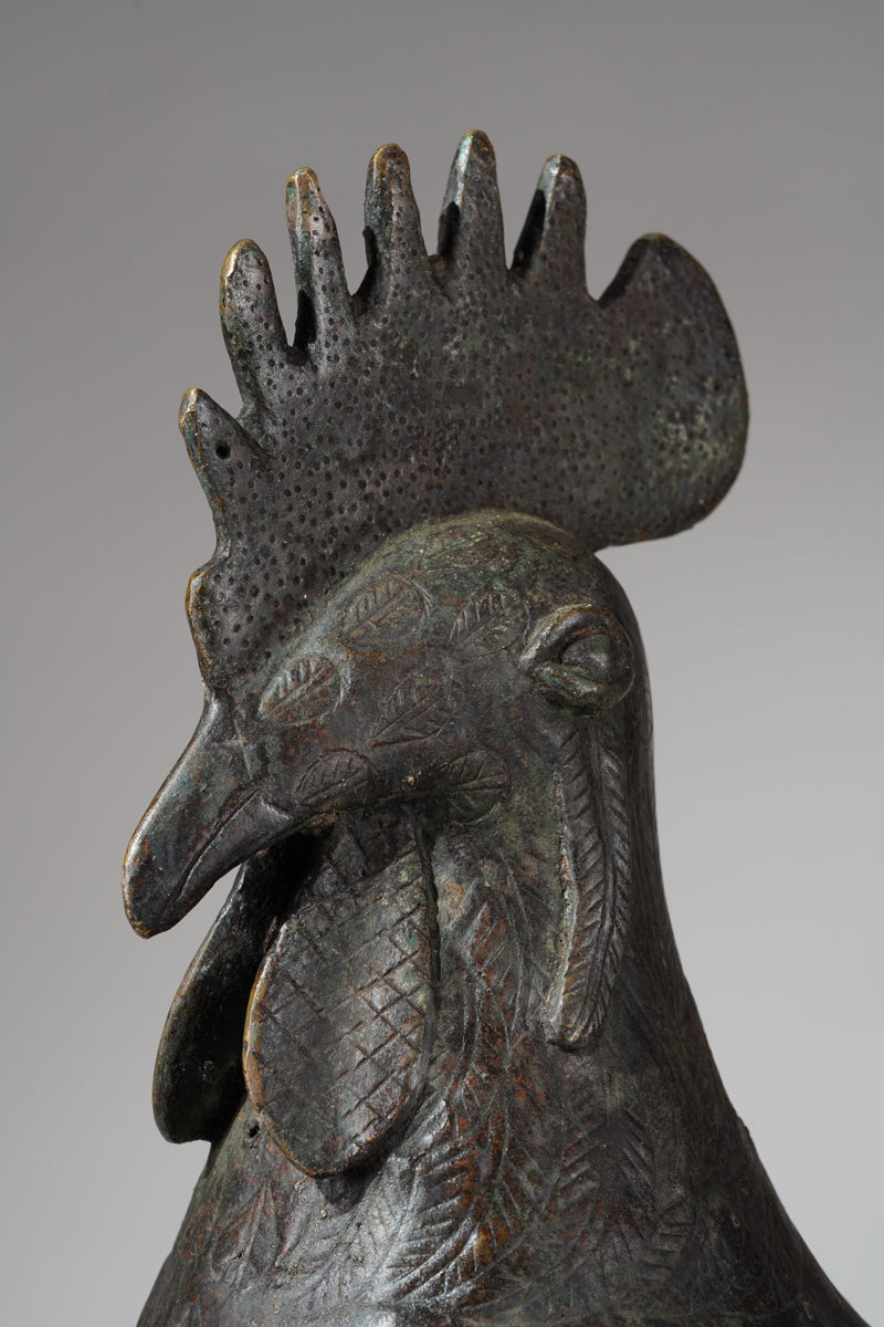 A brass rooster
