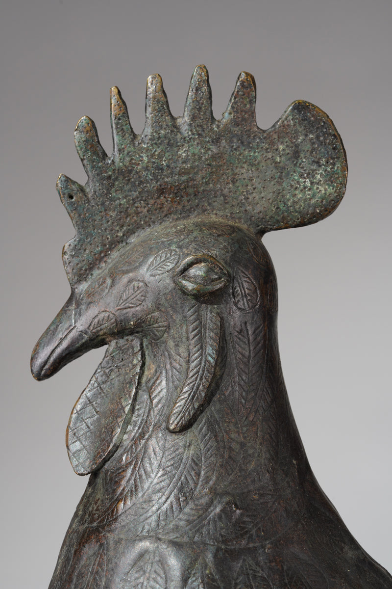 A brass rooster