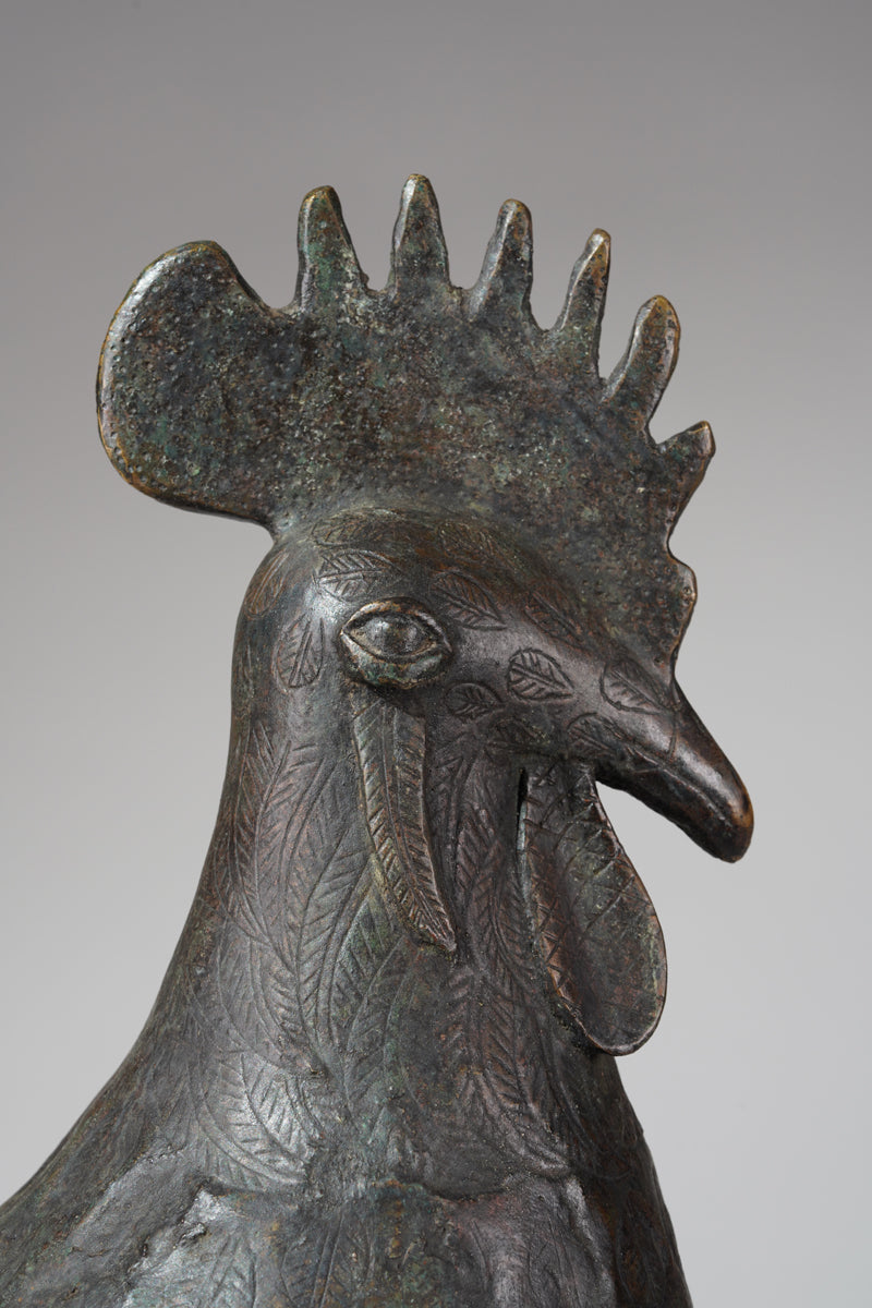 A brass rooster
