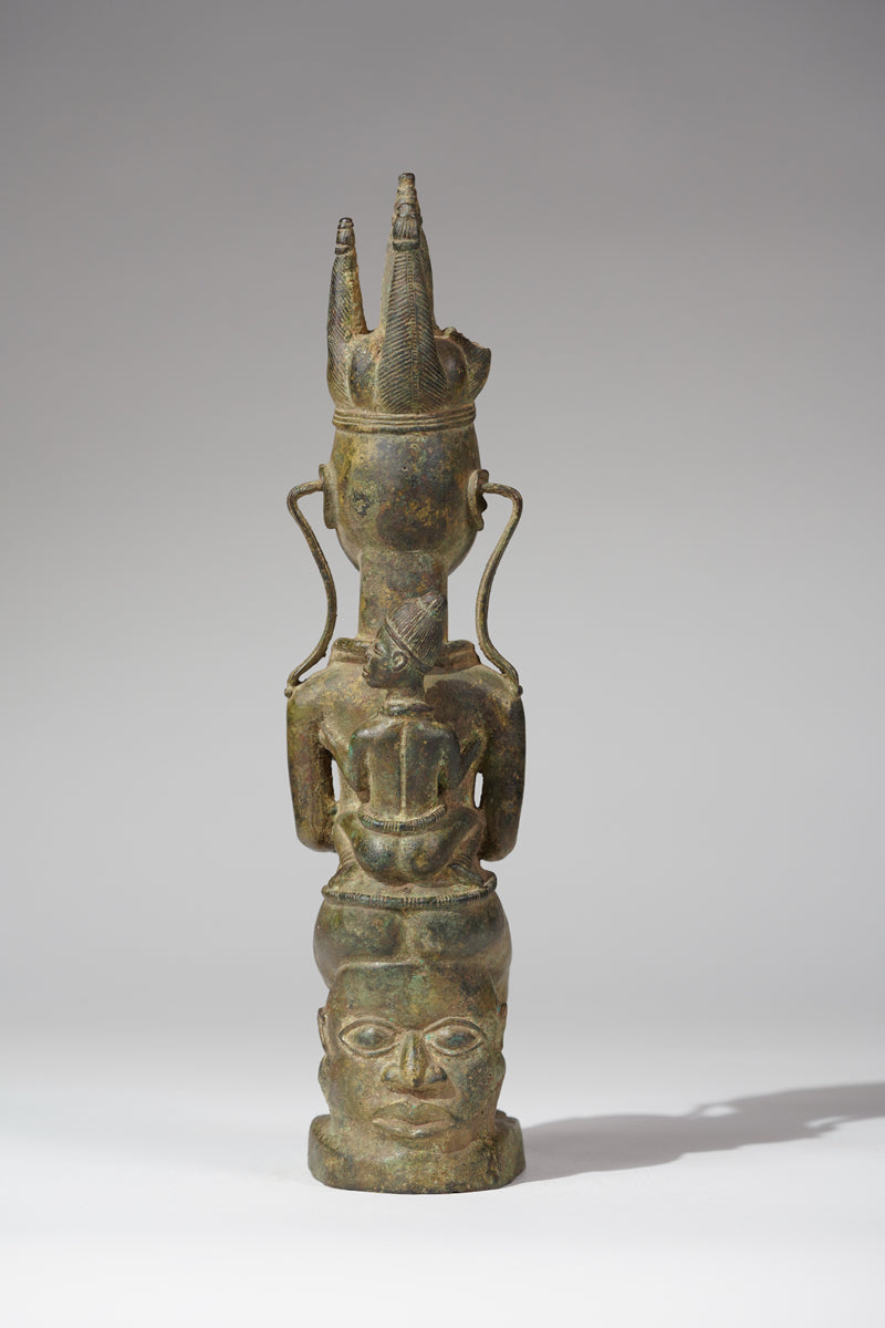 A fragmentary Afo bronze Maternity