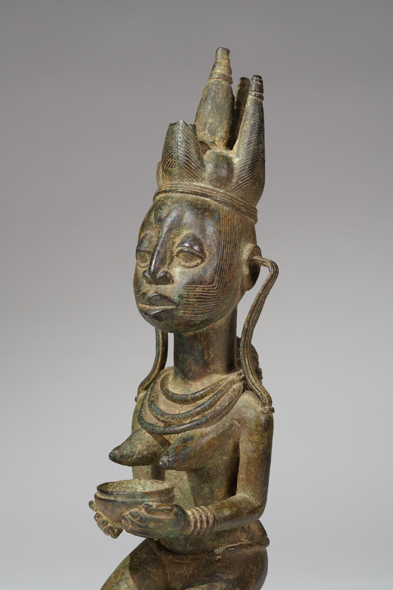 A fragmentary Afo bronze Maternity