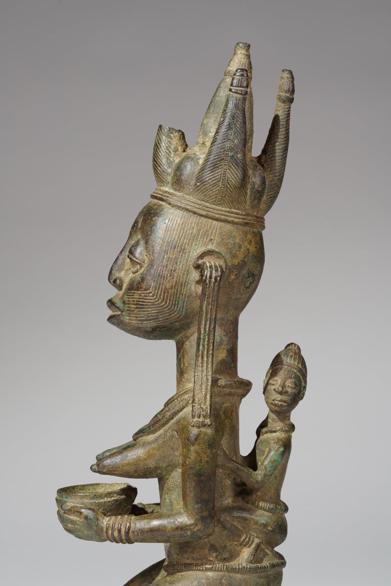 A fragmentary Afo bronze Maternity