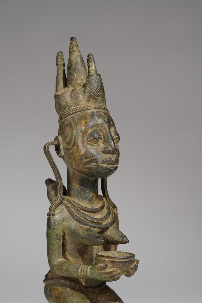 A fragmentary Afo bronze Maternity