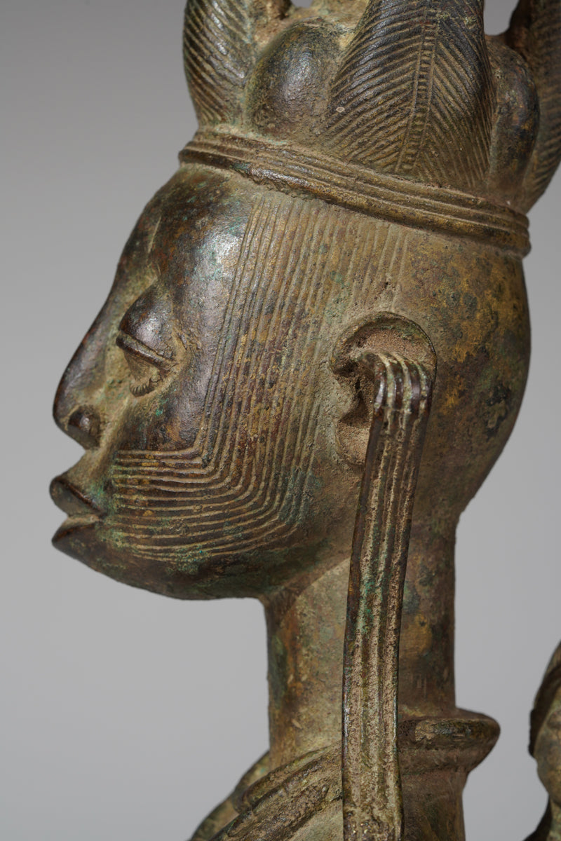 A fragmentary Afo bronze Maternity