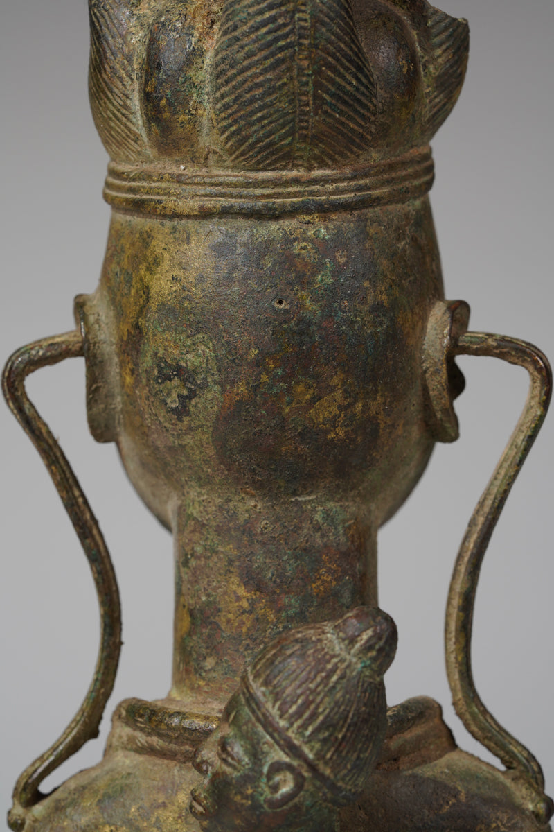 A fragmentary Afo bronze Maternity