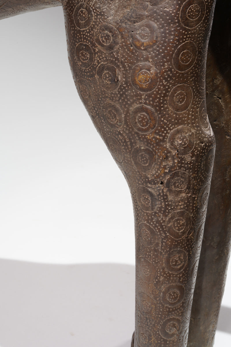 An imposant couple of Bronze Leopards