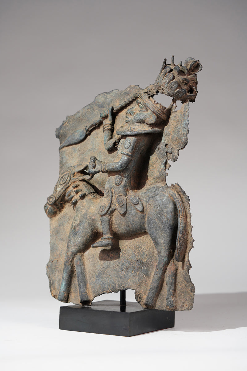 A fragmentary plate of a horseman