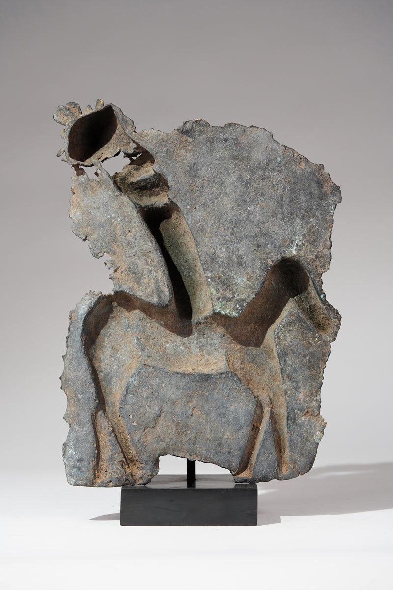 A fragmentary plate of a horseman