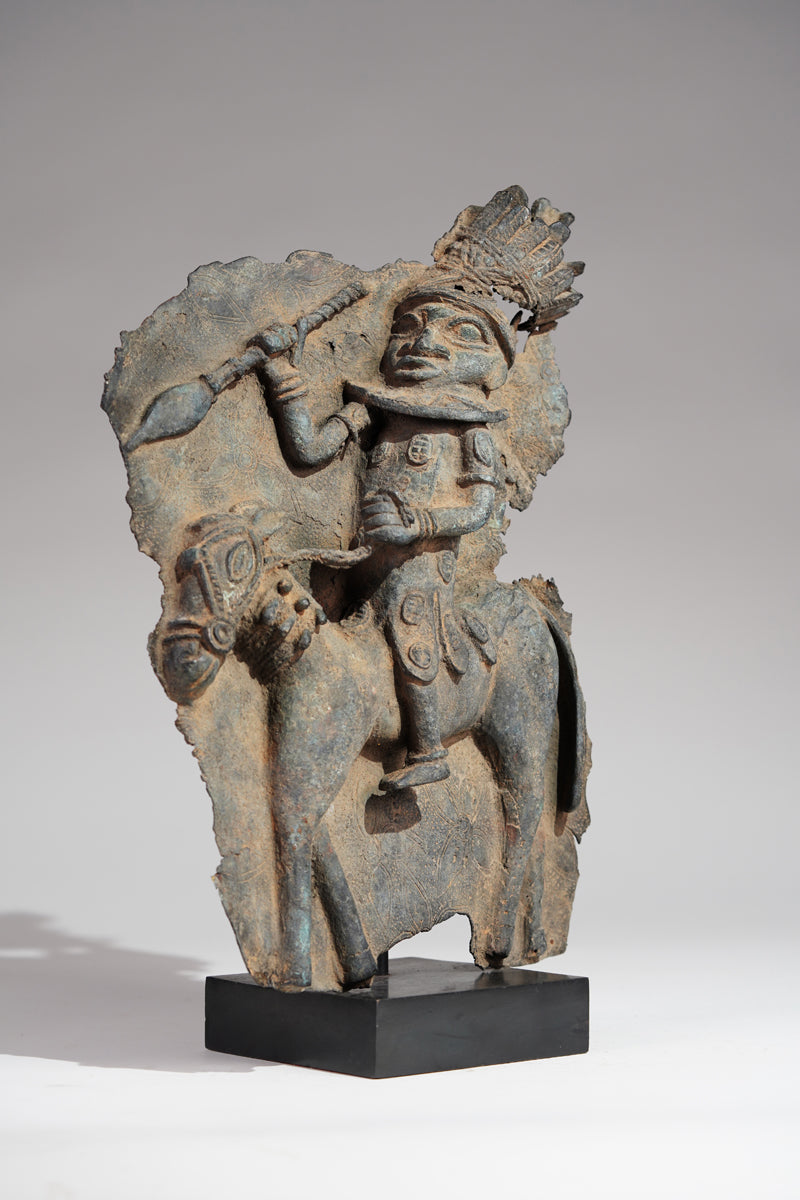 A fragmentary plate of a horseman