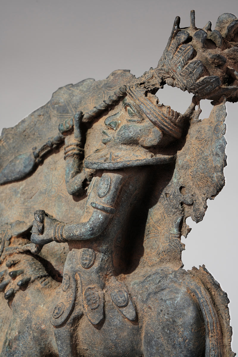 A fragmentary plate of a horseman