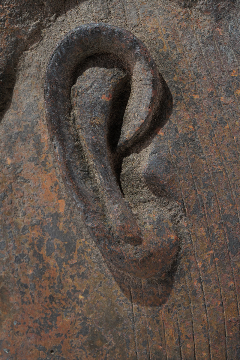 A naturalistic, thinwalled bronze head