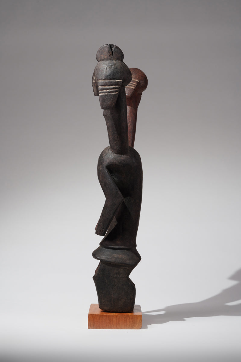 A double headed Mumuye sculpture