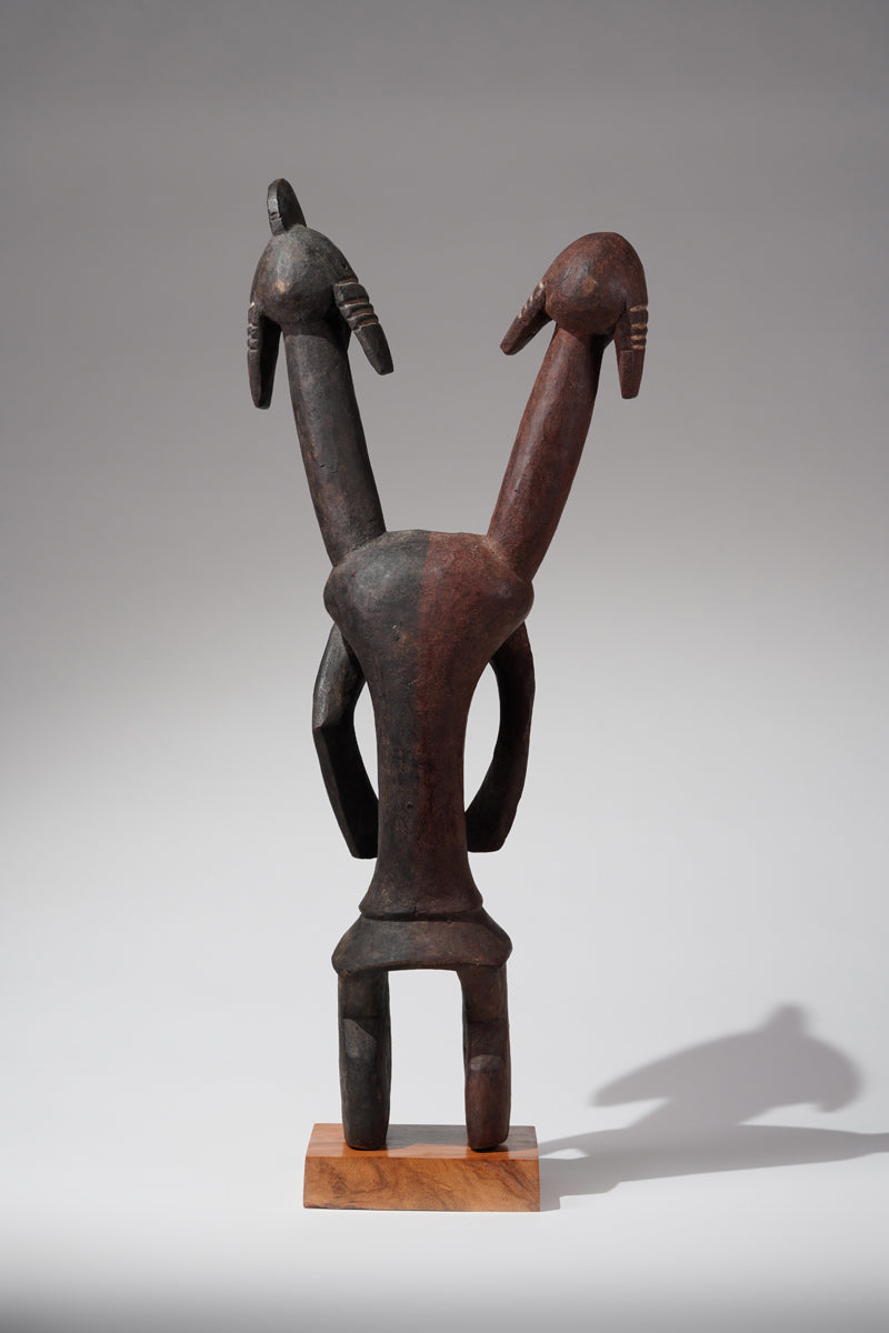 A double headed Mumuye sculpture