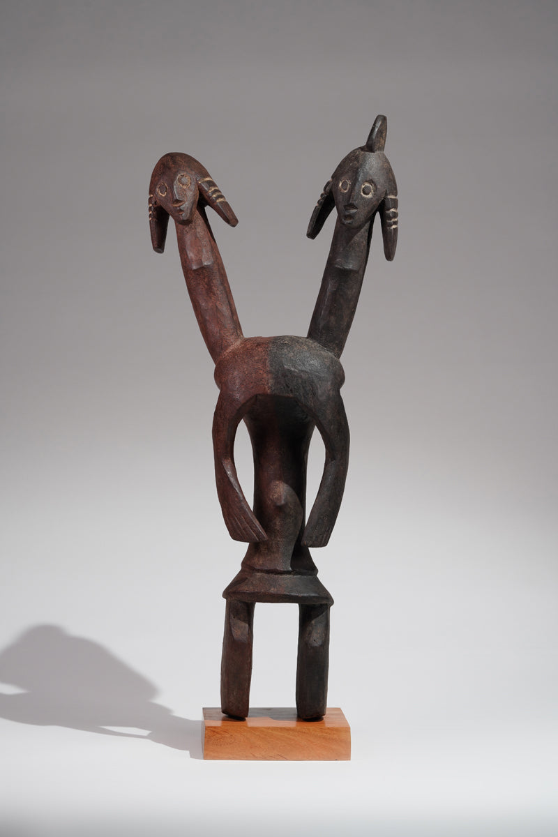 A double headed Mumuye sculpture
