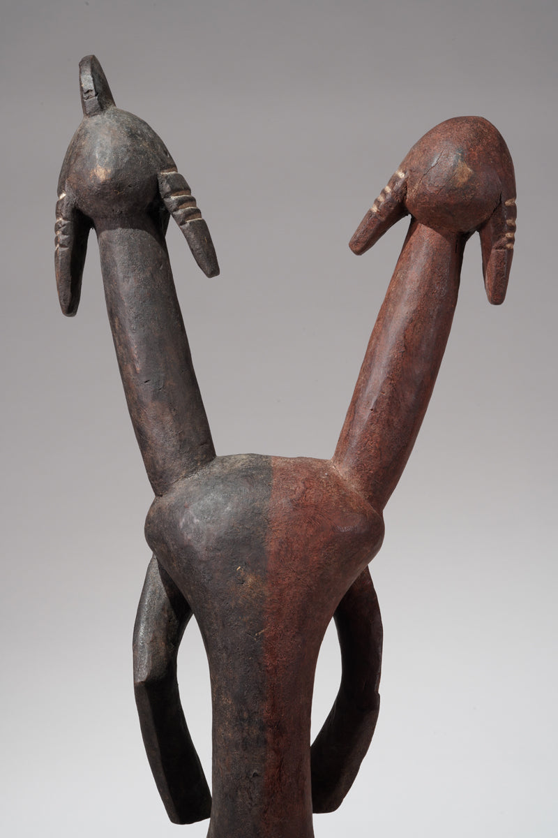 A double headed Mumuye sculpture