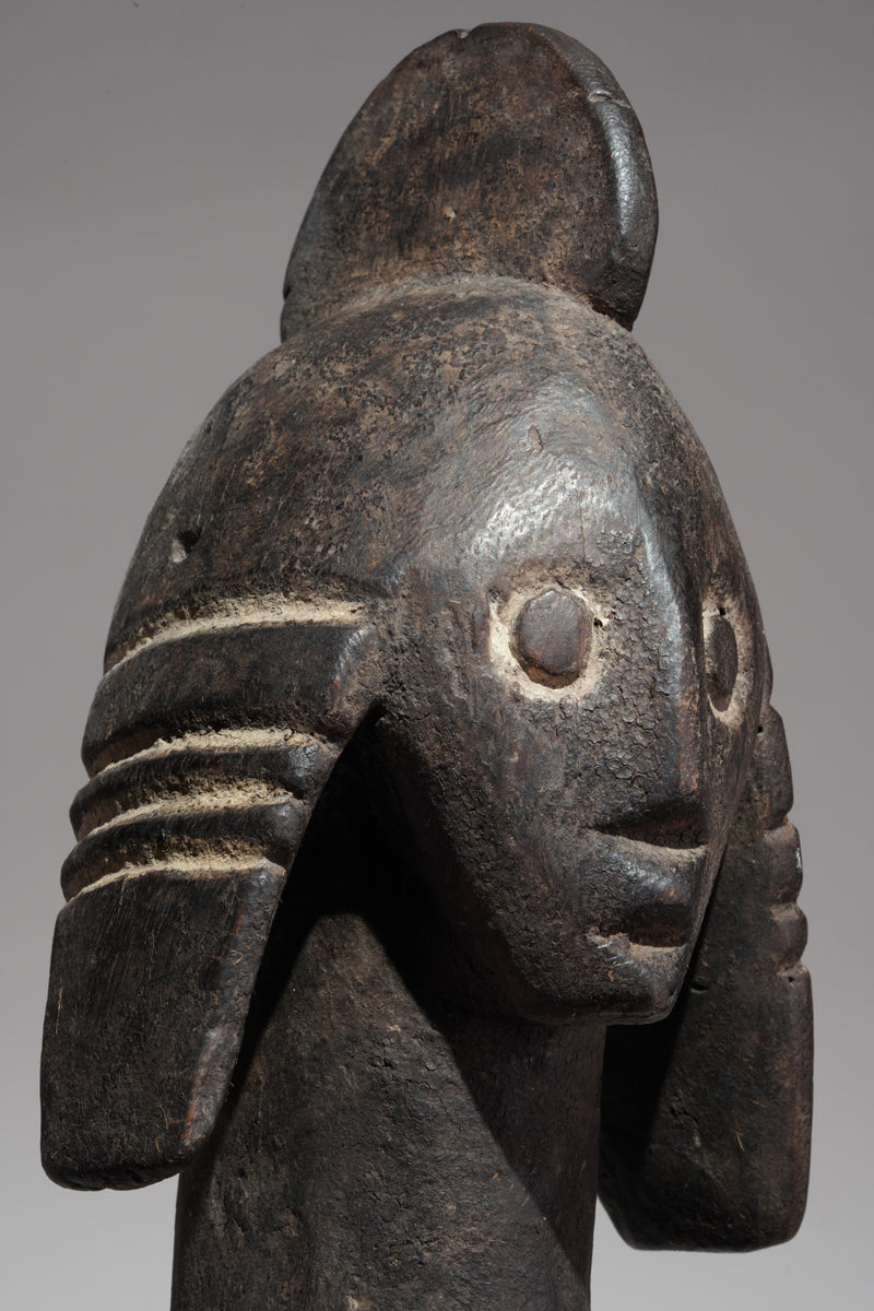 A double headed Mumuye sculpture