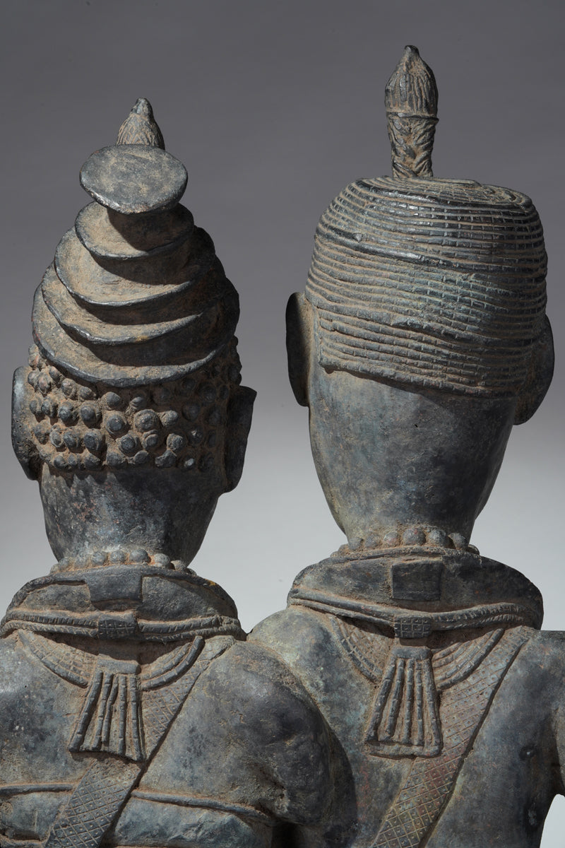 A bronze couple