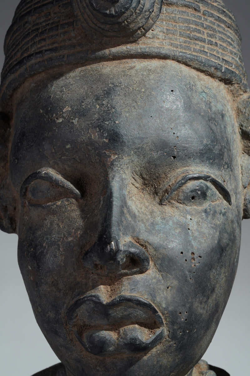 A bronze couple
