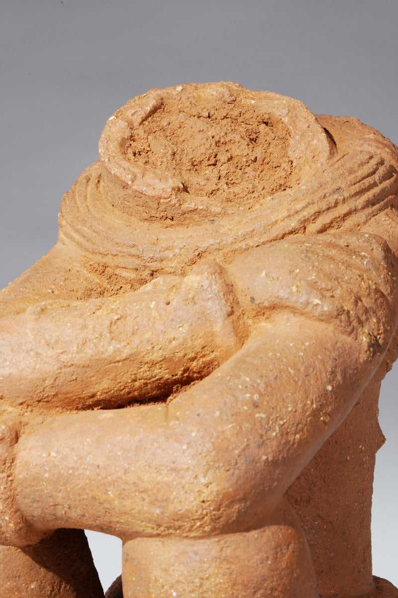 A male terracotta figure in the Nok