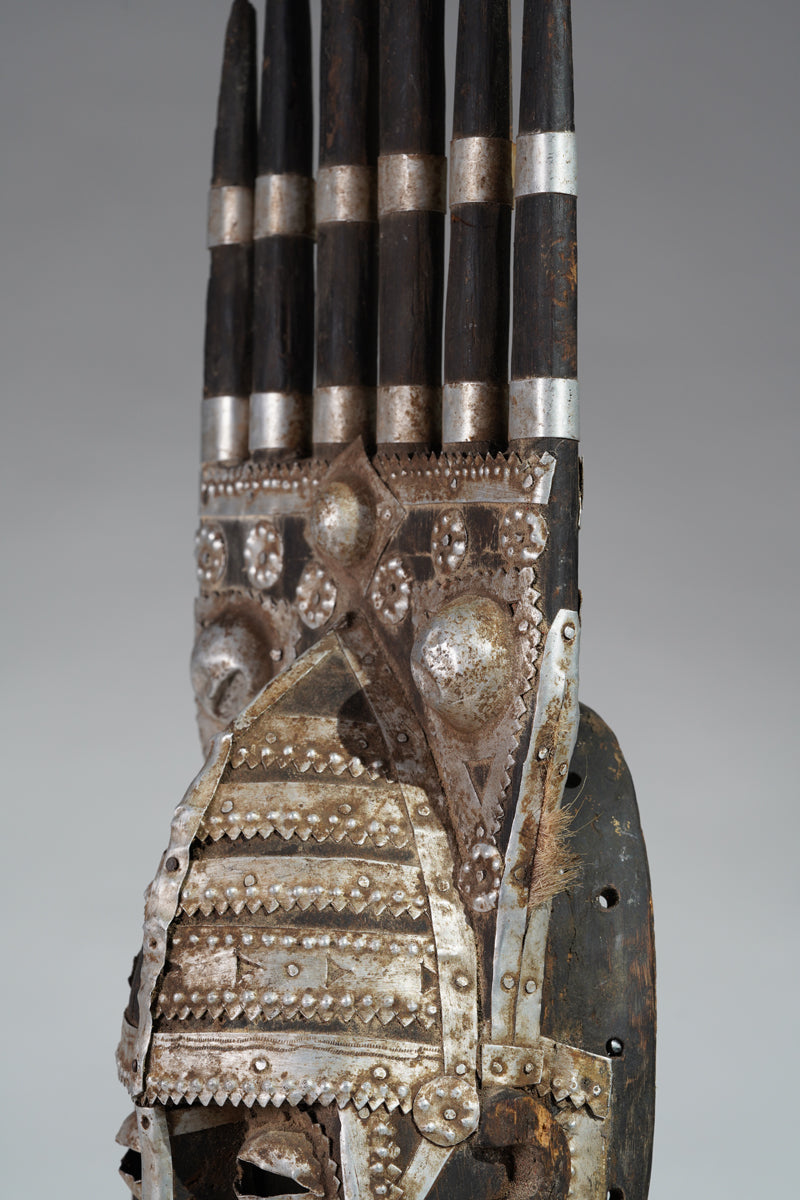 A fragmentary Bamana or Bozo N'tomo mask