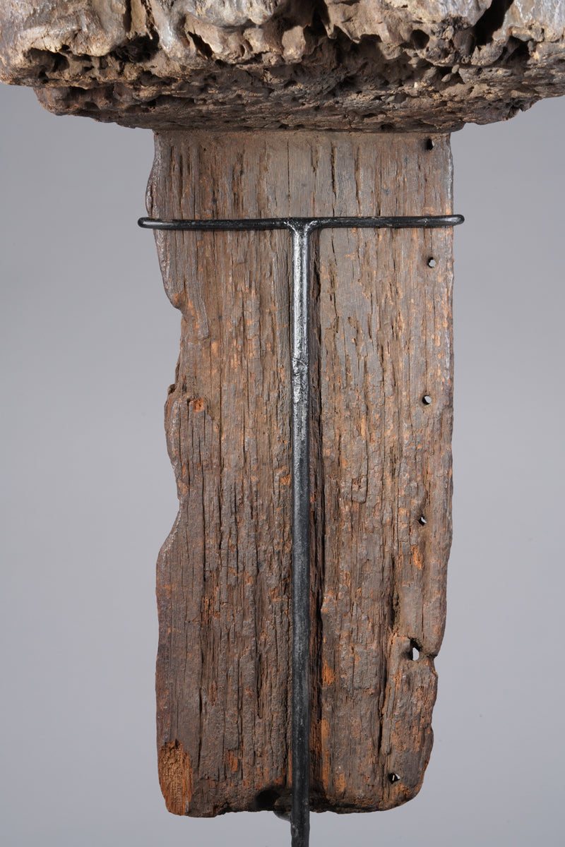 A fragmentary Jukun shoulder mask