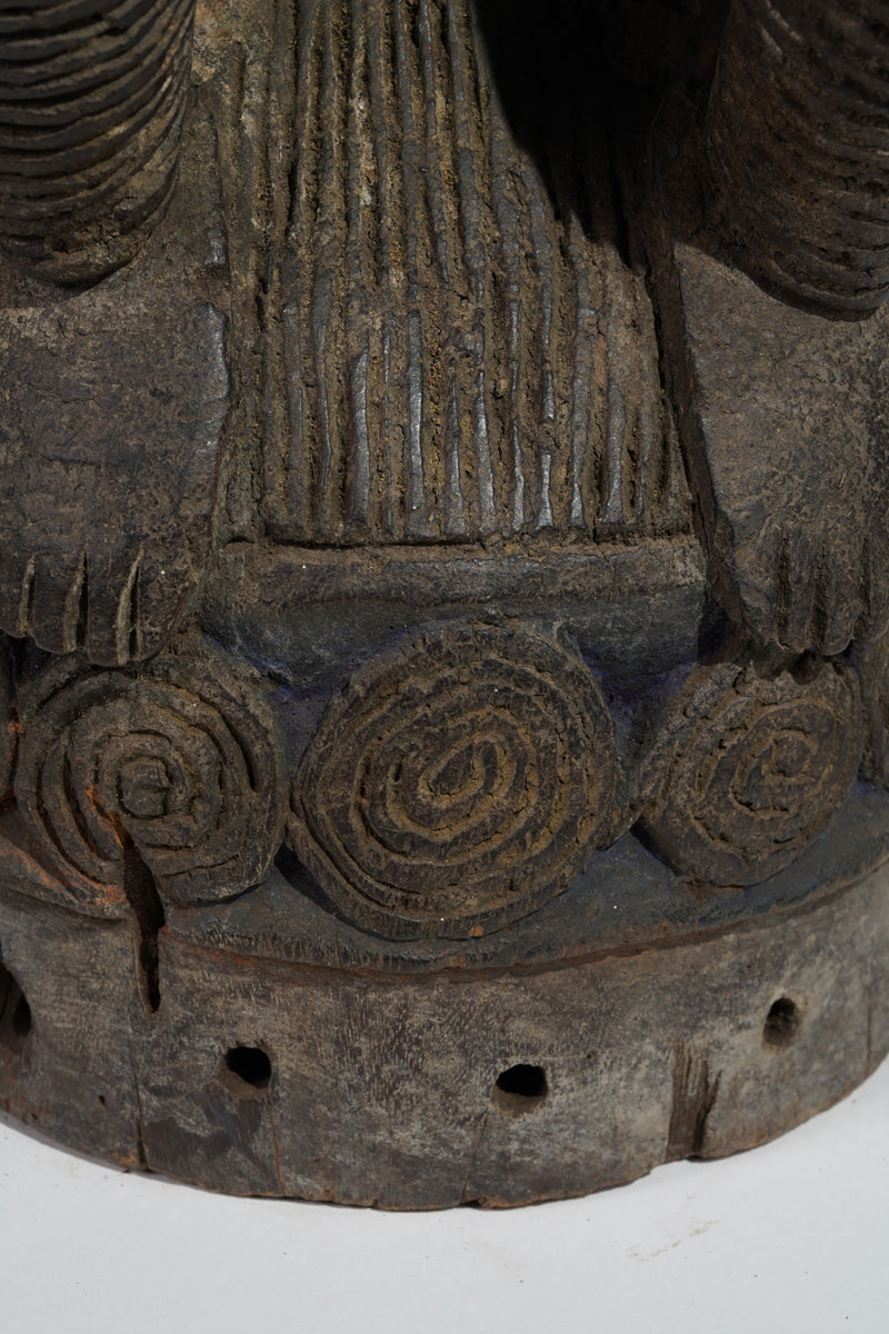 An Igbo helmet mask