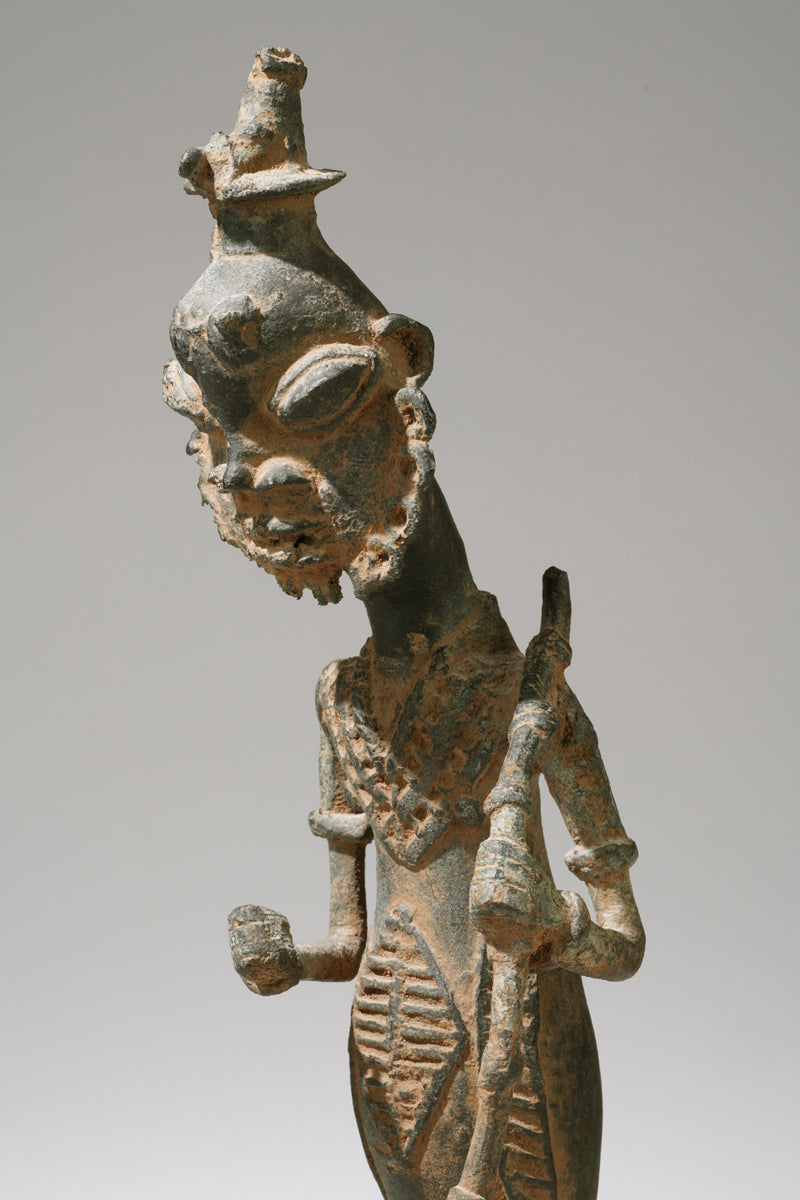 An Ogboni bronze in shape of a horserider