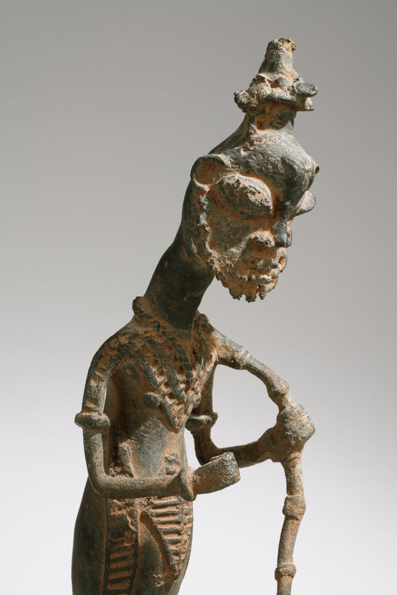 An Ogboni bronze in shape of a horserider