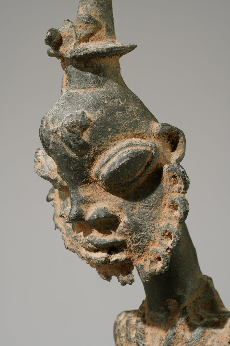 An Ogboni bronze in shape of a horserider