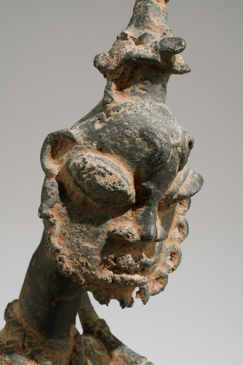 An Ogboni bronze in shape of a horserider