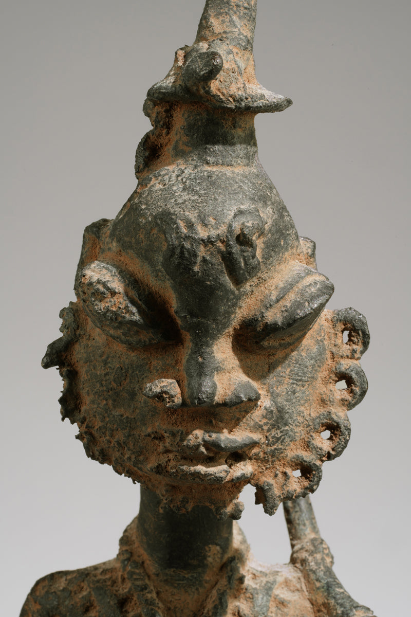 An Ogboni bronze in shape of a horserider