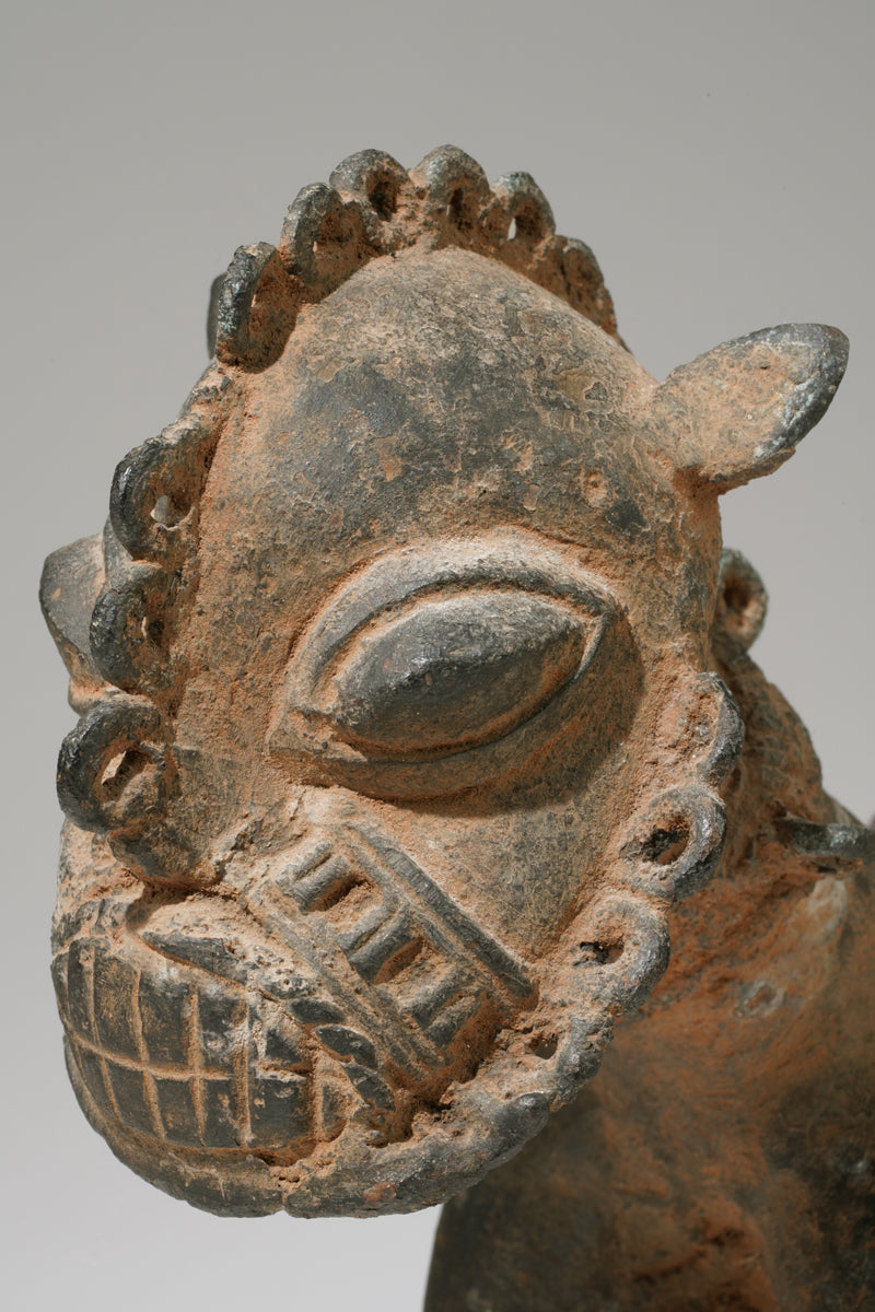 An Ogboni bronze in shape of a horserider