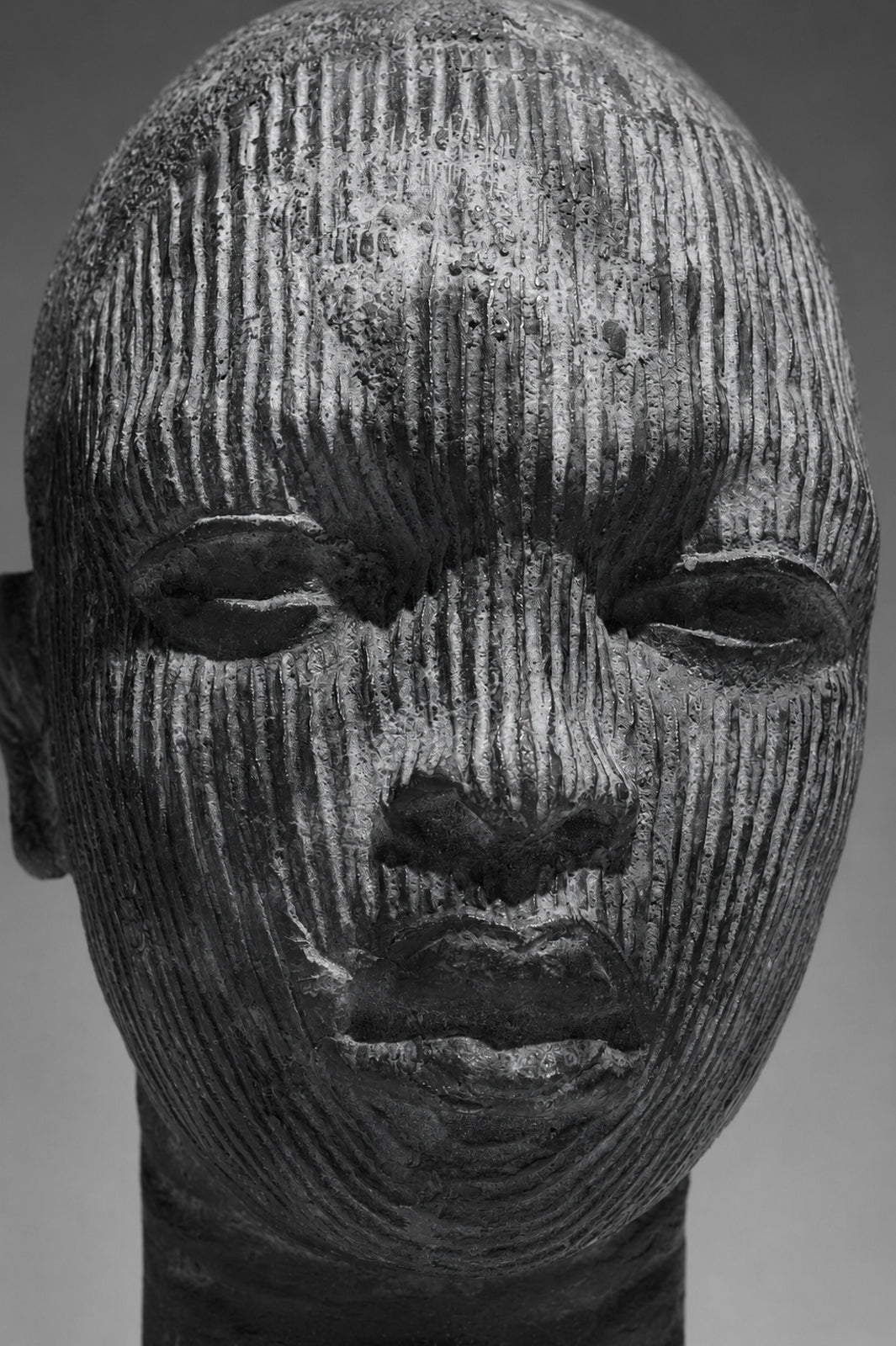 A Bronze head