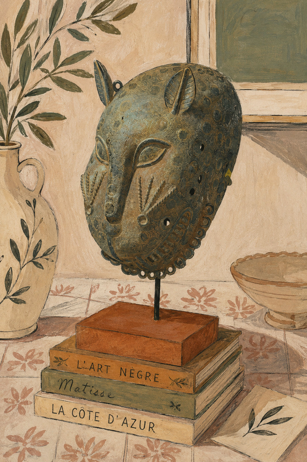 A rare Benin- or Ife-leopard mask