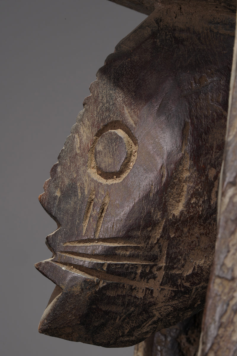 A very tall Mumuye sculpture